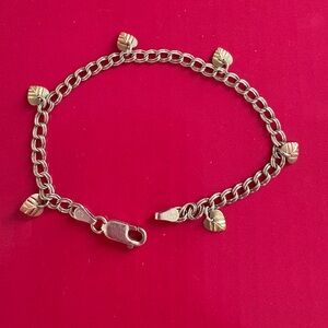 Black Hills Gold Leaf Charm Chain Bracelet